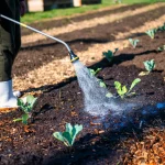 Water saving tips for raised beds with mulch and careful morning watering